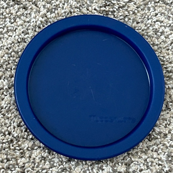 TUPPERWARE NAVY BLUE "A" & "C" ONE TOUCH CANISTERS #2422, #2418 - Picture 4 of 8